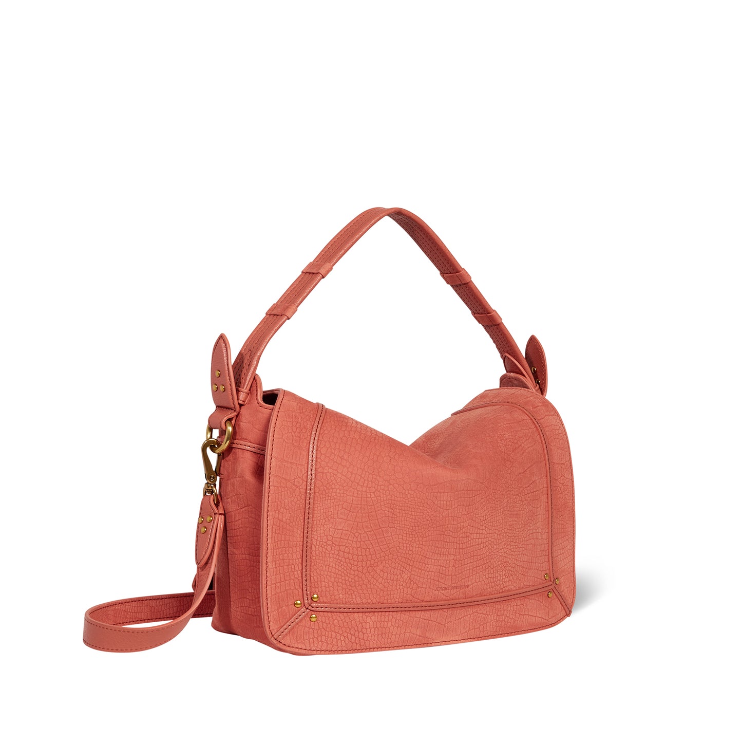 Tasche Pepito M in Imprimé Croco Terracotta